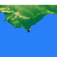 Nearby Forecast Locations - Cape Agulhas - Map