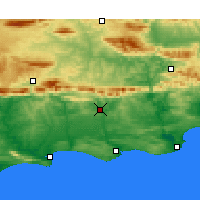Nearby Forecast Locations - Riversdale - Map