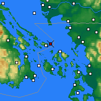 Nearby Forecast Locations - Saturna Island - Map