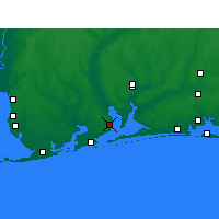 Nearby Forecast Locations - Pensacola Airport - Map