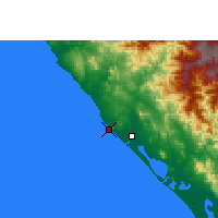 Nearby Forecast Locations - Mazatlán - Map