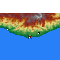 Nearby Forecast Locations - Puerto Ángel - Map