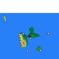 Nearby Forecast Locations - Guadeloupe - Map