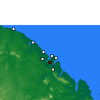 Nearby Forecast Locations - Cayenne - Map