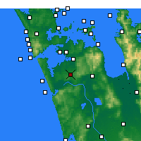 Nearby Forecast Locations - Pukekohe - Map
