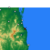 Nearby Forecast Locations - Coolangatta - Map