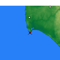 Nearby Forecast Locations - Augusta Cape - Map