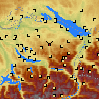 Nearby Forecast Locations - Lütisburg - Map
