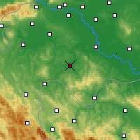 Nearby Forecast Locations - Glina - Map