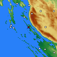 Nearby Forecast Locations - Novalja - Map