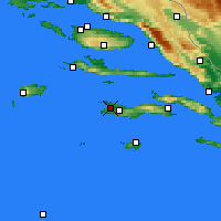 Nearby Forecast Locations - Vela Luka - Map
