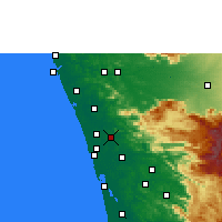 Nearby Forecast Locations - Chalakudy - Map
