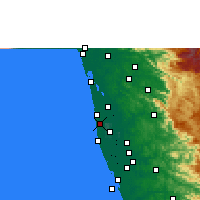 Nearby Forecast Locations - Kanjikkuzhi - Map