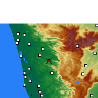 Nearby Forecast Locations - Thodupuzha - Map