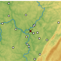 Nearby Forecast Locations - Penn Hills - Map