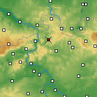 Nearby Forecast Locations - Česká Kamenice - Map