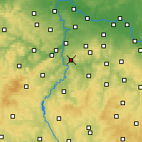 Nearby Forecast Locations - Jílové u Prahy - Map