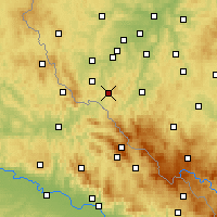 Nearby Forecast Locations - Kdyně - Map