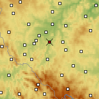 Nearby Forecast Locations - Přeštice - Map