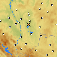 Nearby Forecast Locations - Veselí nad Lužnicí - Map
