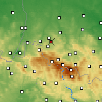 Nearby Forecast Locations - Gryfów Śląski - Map