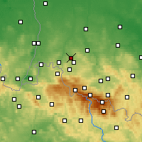 Nearby Forecast Locations - Olszyna - Map