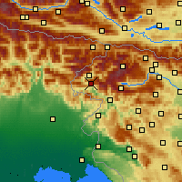 Nearby Forecast Locations - Kobarid - Map