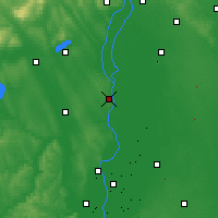 Nearby Forecast Locations - Dunaújváros - Map