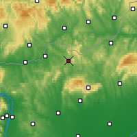 Nearby Forecast Locations - Salgótarján - Map