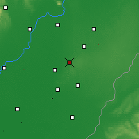 Nearby Forecast Locations - Hajdúböszörmény - Map