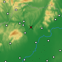 Nearby Forecast Locations - Mezőkövesd - Map