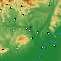 Nearby Forecast Locations - Edelény - Map