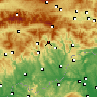 Nearby Forecast Locations - Revúca - Map