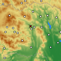 Nearby Forecast Locations - Veľký Šariš - Map