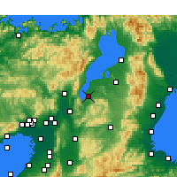 Nearby Forecast Locations - Kusatsu - Map