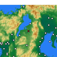 Nearby Forecast Locations - Higashiōmi - Map