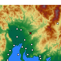 Nearby Forecast Locations - Tajimi - Map