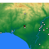 Nearby Forecast Locations - La Palma del Condado - Map