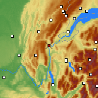 Nearby Forecast Locations - Bellegarde-sur-Valserine - Map