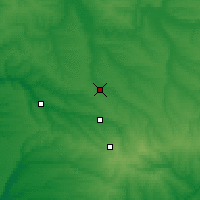Nearby Forecast Locations - Huliaipole - Map