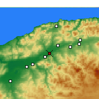 Nearby Forecast Locations - Oued Sly - Map