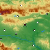 Nearby Forecast Locations - Stara Zagora - Map