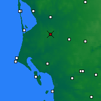 Nearby Forecast Locations - Ølgod - Map