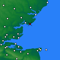 Nearby Forecast Locations - Clacton-on-Sea - Map