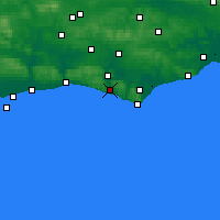 Nearby Forecast Locations - Newhaven - Map