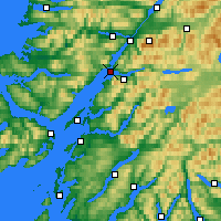 Nearby Forecast Locations - Loch Linnhe - Map