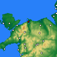 Nearby Forecast Locations - Conwy - Map