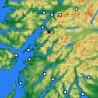 Nearby Forecast Locations - Ballachulish - Map