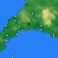Nearby Forecast Locations - Liskeard - Map