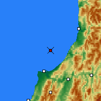 Nearby Forecast Locations - Karamea Bight - Map